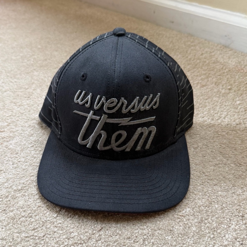 Us Versus Them Hat SnapBack black grey cap ball cap logo mens unisex adult